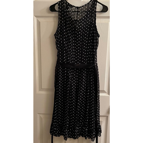 JESSICA HOWARD DRESS POLKA DOTS~AUDREY HEPBURN VIBE~8 - Picture 3 of 13